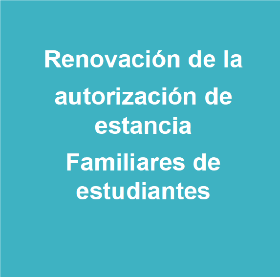 Renovación TIE para familiares de estudiantes